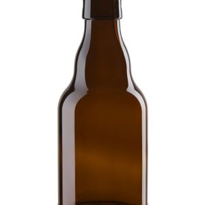 330ml Stikla pudele, brūna, noslēdzama ar keramisko korķi (korķis nav komplektā)
