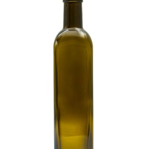 500ml Stikla pudele Marasca 31.5mm, kantaina, olīvkrāsas, eļļām