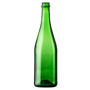 750ml Stikla dzirkstošā vīna pudele, zaļa