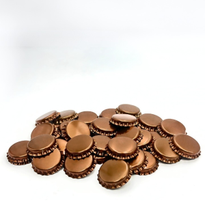Metāla korķis alus pudelei crown cork 26mm, bronzas krāsa