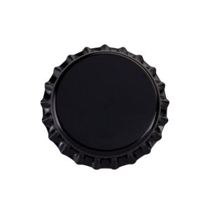 Metāla korķis pudelei crown cork 29mm, melns