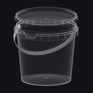 Plastmasas spainis ar caurspīdīgu vāku 1000ml